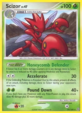 Scizor — Stormfront Pokémon TCG card by Midori Harada