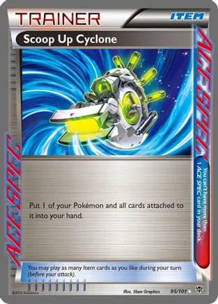Scoop Up Cyclone — Plasma Blast Pokémon TCG card by 5ban Graphics