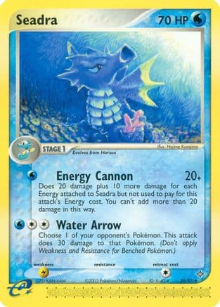 Seadra - 39/97 — Dragon Pokémon TCG card by Hajime Kusajima