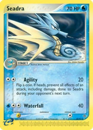 Seadra - 40/97 — Dragon Pokémon TCG card by Miki Tanaka