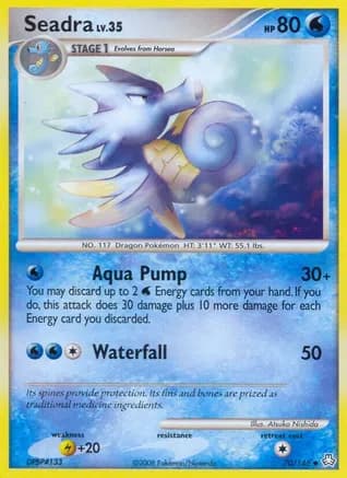 Seadra — Legends Awakened Pokémon TCG card by Atsuko Nishida