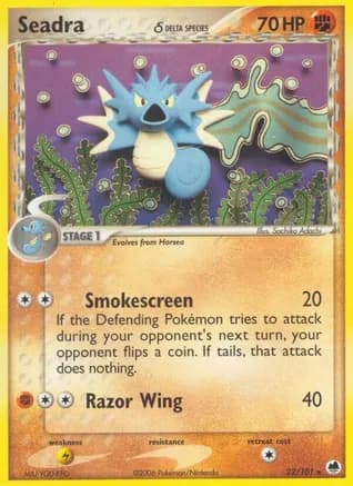 Seadra - 022/101 (Delta Species) — EX Dragon Frontiers