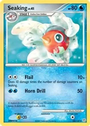 Seaking — Diamond and Pearl Pokémon TCG card by Atsuko Nishida