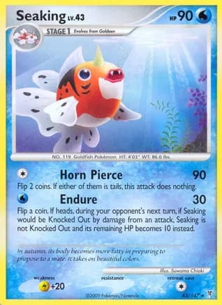 Seaking — Supreme Victors Pokémon TCG card by Suwama Chiaki