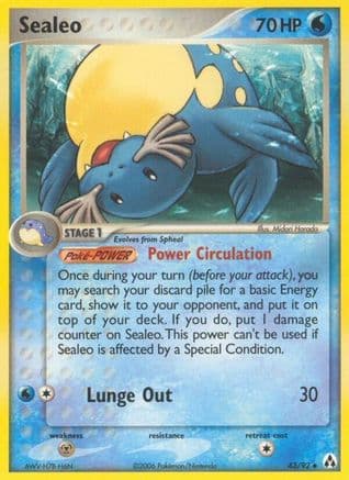 Sealeo — Legend Maker Pokémon TCG card by Midori Harada