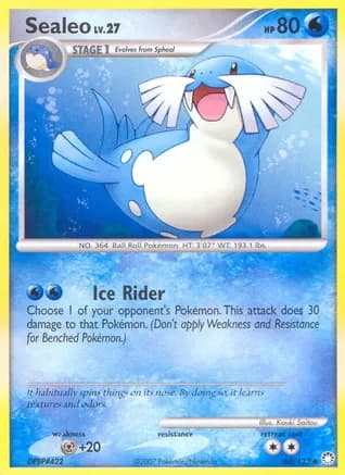 Sealeo — Mysterious Treasures Pokémon TCG card by Kouki Saitou