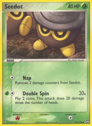 Seedot — EX Power Keepers Pokémon TCG card by Midori Harada