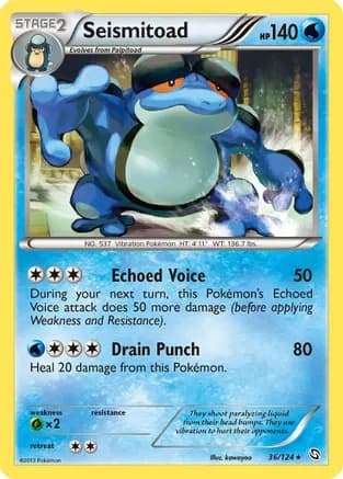Seismitoad — Dragons Exalted Pokémon TCG card by kawayoo