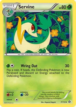 Servine — Legendary Treasures Pokémon TCG card by Shigenori Negishi
