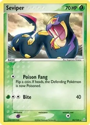 Seviper — EX Holon Phantoms Pokémon TCG card by Kagemaru Himeno