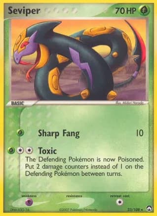 Seviper — EX Power Keepers Pokémon TCG card by Midori Harada