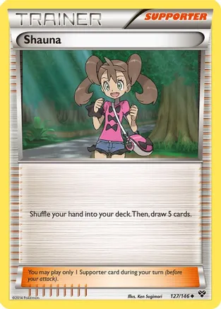 Shauna — XY Base Set Pokémon TCG card by Ken Sugimori
