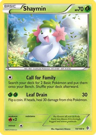 Shaymin — Boundaries Crossed Pokémon TCG card by Kagemaru Himeno