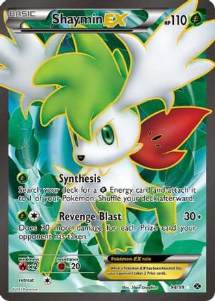 Shaymin EX (94 Full Art) — Next Destinies