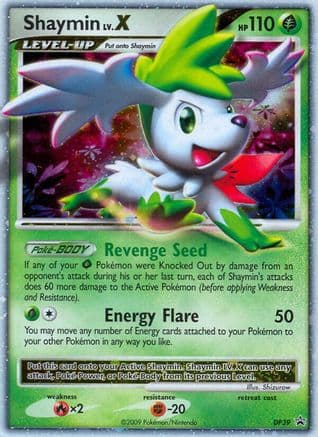 Shaymin LV.X - DP39 — Diamond and Pearl Promos Pokémon TCG card by Shizurow