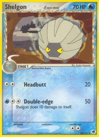 Shelgon (Delta Species) — EX Dragon Frontiers