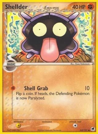 Shellder (Delta Species) — EX Dragon Frontiers