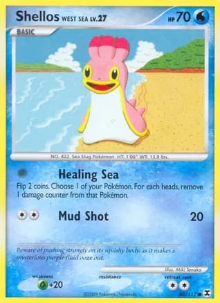Shellos West Sea — Rising Rivals Pokémon TCG card by Miki Tanaka
