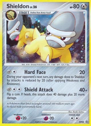 Shieldon - DP08 — Diamond and Pearl Promos Pokémon TCG card by Kouki Saitou