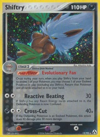 Shiftry — Legend Maker Pokémon TCG card by Uta