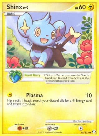 Shinx — Mysterious Treasures Pokémon TCG card by Lee HyunJung