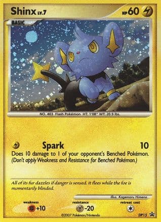 Shinx - DP15 — Diamond and Pearl Promos Pokémon TCG card by Kagemaru Himeno