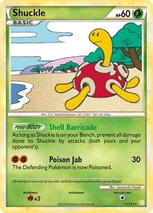 Shuckle — HeartGold SoulSilver Pokémon TCG card by Sumiyoshi Kizuki