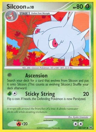 Silcoon — Platinum Pokémon TCG card by Kyoko Umemoto