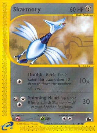 Skarmory — Skyridge Pokémon TCG card by Katsura Tabata