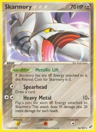 Skarmory — EX Deoxys Pokémon TCG card by Kouki Saitou