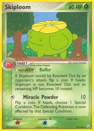 Skiploom — EX Team Rocket Returns Pokémon TCG card by Kyoko Umemoto