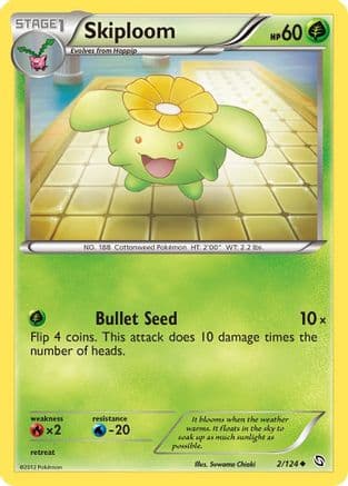 Skiploom — Dragons Exalted Pokémon TCG card by Yoriyuki Ikegami