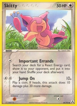 Skitty — Legend Maker Pokémon TCG card by Satoshi Ohta