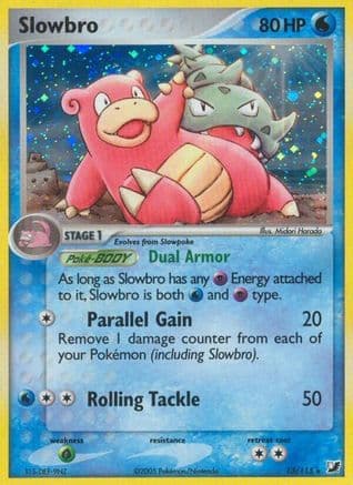 Slowbro — EX Unseen Forces Pokémon TCG card by Midori Harada