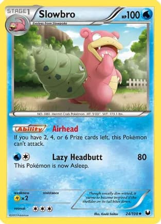 Slowbro — Dark Explorers Pokémon TCG card by Kouki Saitou