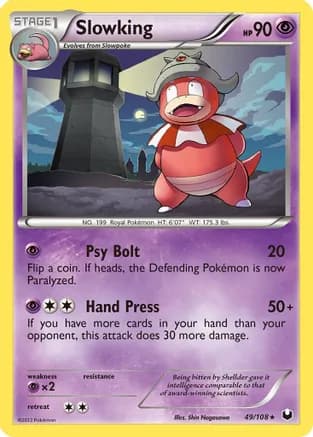 Slowking — Dark Explorers Pokémon TCG card by Shin Nagasawa
