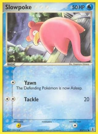 Slowpoke — EX Delta Species Pokémon TCG card by Kagemaru Himeno