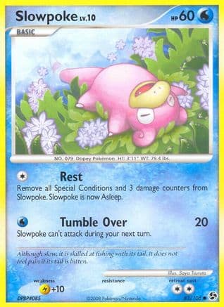Slowpoke — Great Encounters Pokémon TCG card by Saya Tsuruta
