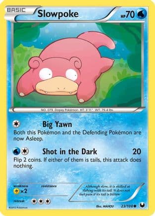 Slowpoke — Dark Explorers Pokémon TCG card by MAHOU
