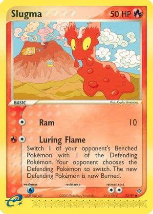 Slugma — Dragon Pokémon TCG card by Kyoko Umemoto