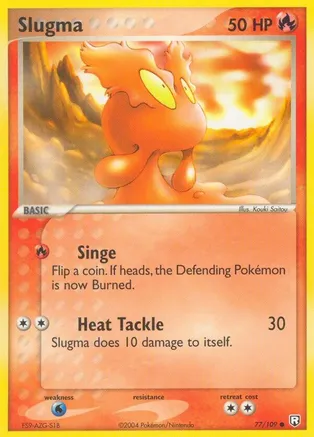 Slugma — EX Team Rocket Returns Pokémon TCG card by Kouki Saitou