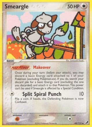 Smeargle — EX Unseen Forces Pokémon TCG card by Sumiyoshi Kizuki
