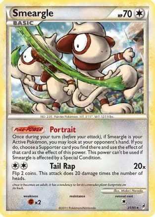 Smeargle — Call of Legends Pokémon TCG card by Midori Harada