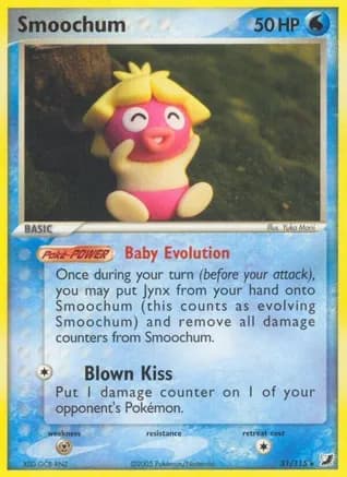Smoochum — EX Unseen Forces Pokémon TCG card by Yuka Morii
