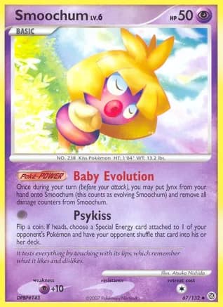 Smoochum — Secret Wonders Pokémon TCG card by Atsuko Nishida