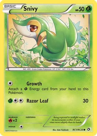 Snivy — Legendary Treasures: Radiant Collection Pokémon TCG card by Eske Yoshinob