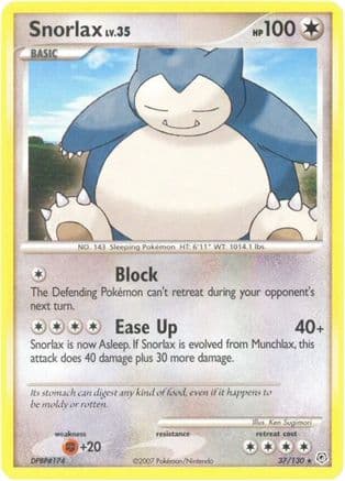 Snorlax — Diamond and Pearl