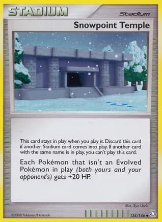 Snowpoint Temple — Legends Awakened Pokémon TCG card by Ryo Ueda