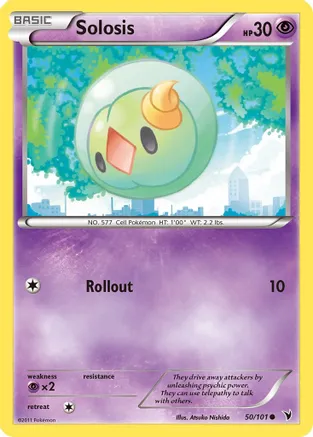 Solosis — Noble Victories Pokémon TCG card by Atsuko Nishida