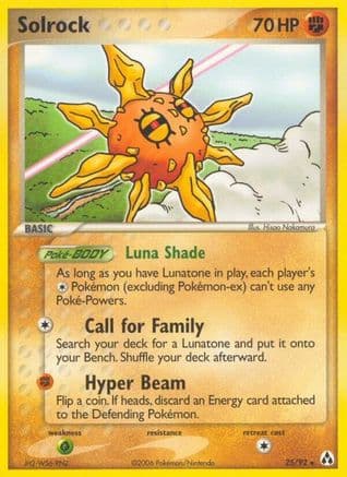 Solrock — Legend Maker Pokémon TCG card by Hisao Nakamura